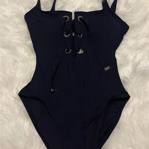 Navy Blue Michael Kors bathing suit one piece